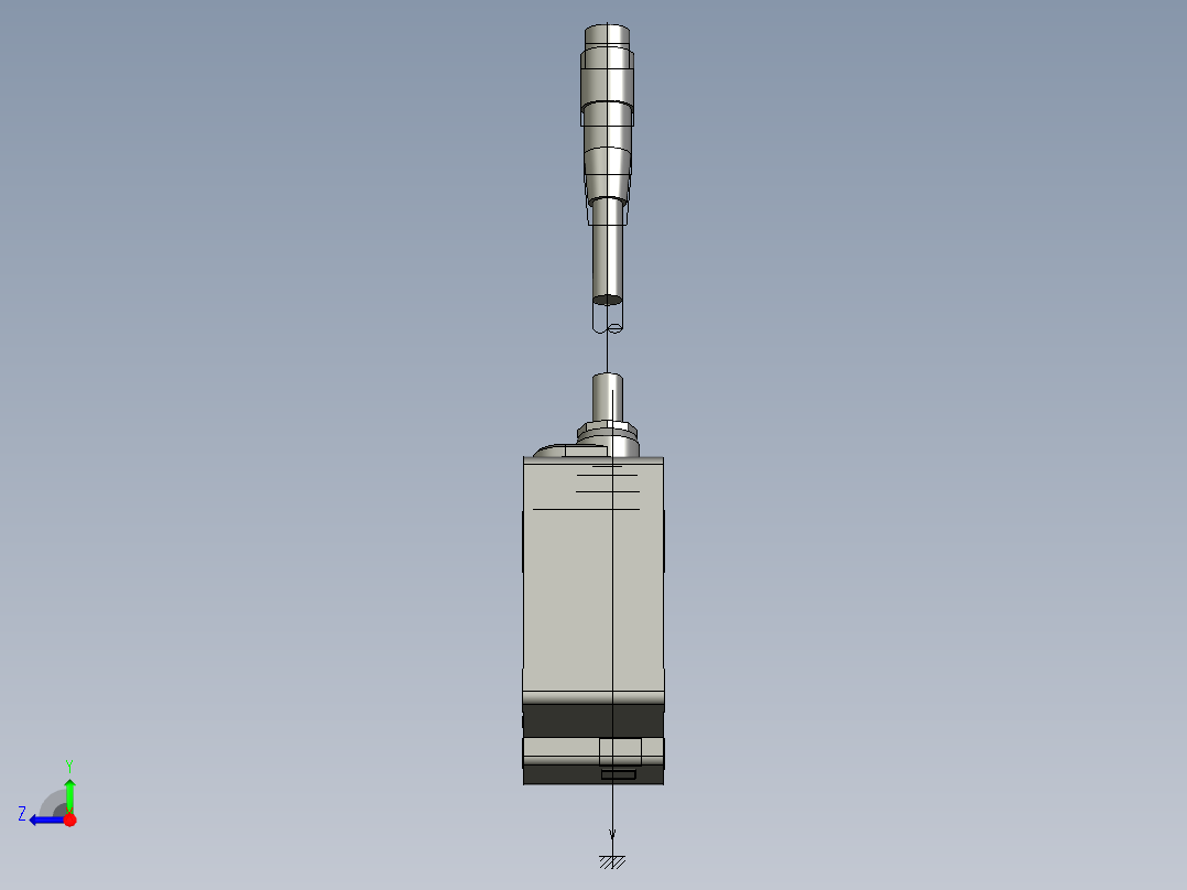 基恩士LK-H022K_H027K_kc图纸模型右视图