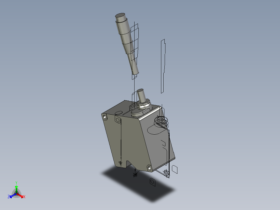 基恩士LK-H022K_H027K_kc图纸模型正等轴测图