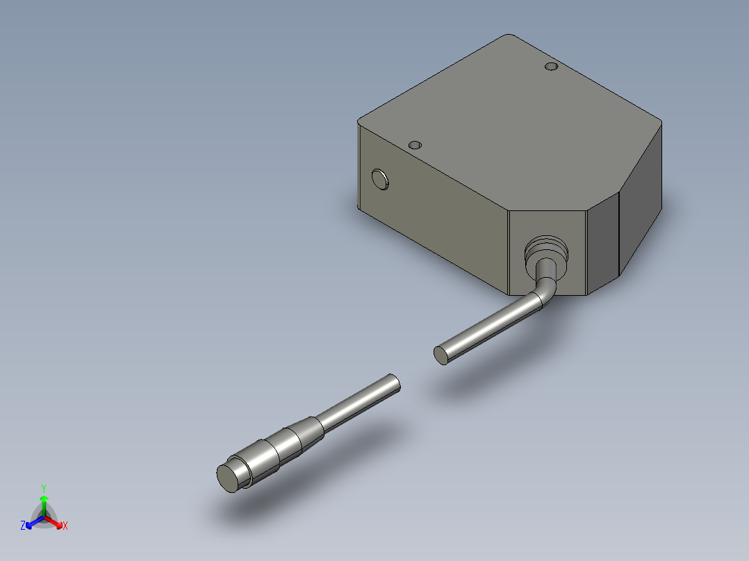 基恩士LK-G80_85_kc图纸模型正等轴测图