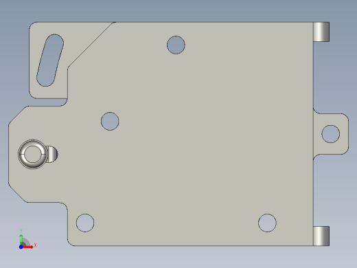 基恩士LV-H300bracket3_kc图纸模型前视缩略图