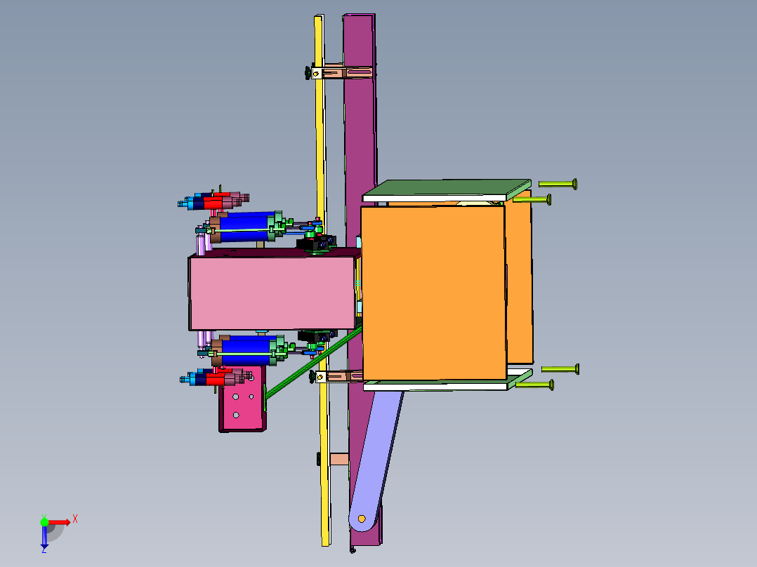活塞式酱料灌装机生产线俯视图