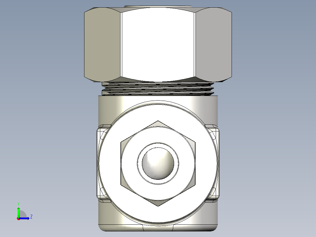 提升止回阀左视图