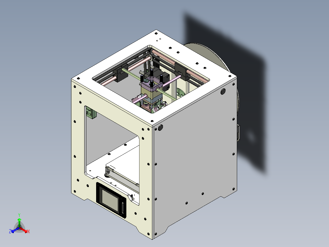 Ultifaker Go 3D 打印机主视图