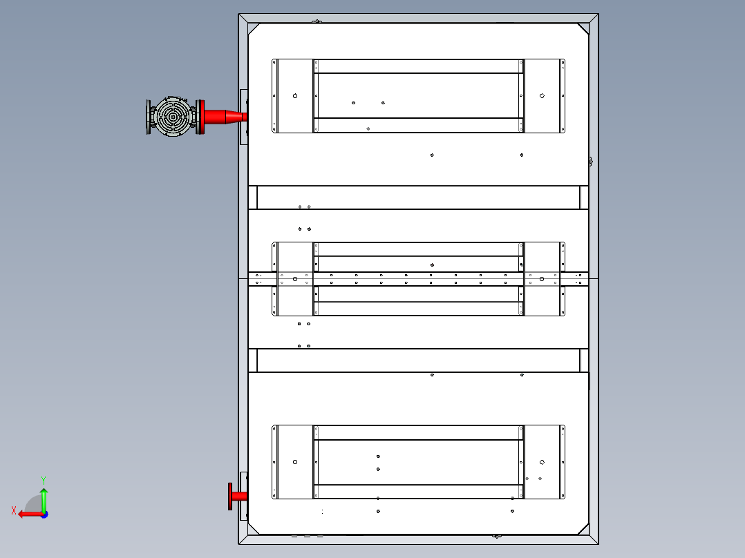 沼气注入燃气网的沼气压缩机系统后视图