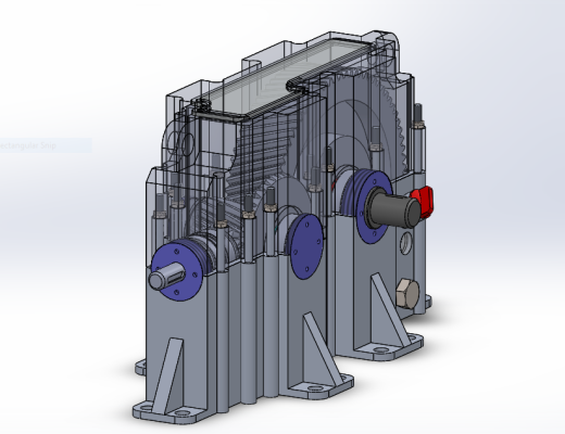 两级（斜齿）齿轮箱毕业设计论文 Solidworks图纸 pdf文档缩略图