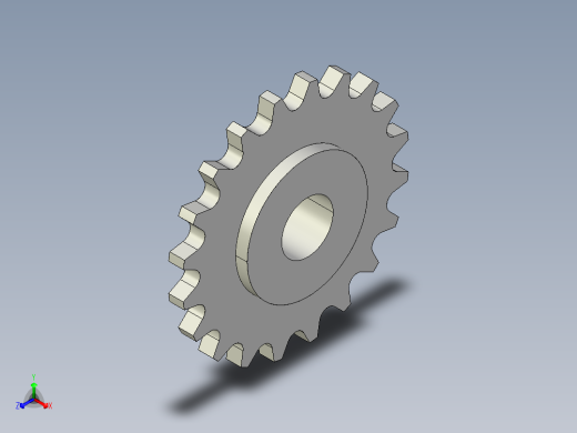 鏈輪惰輪SIS-3D多系列多零件图纸模型