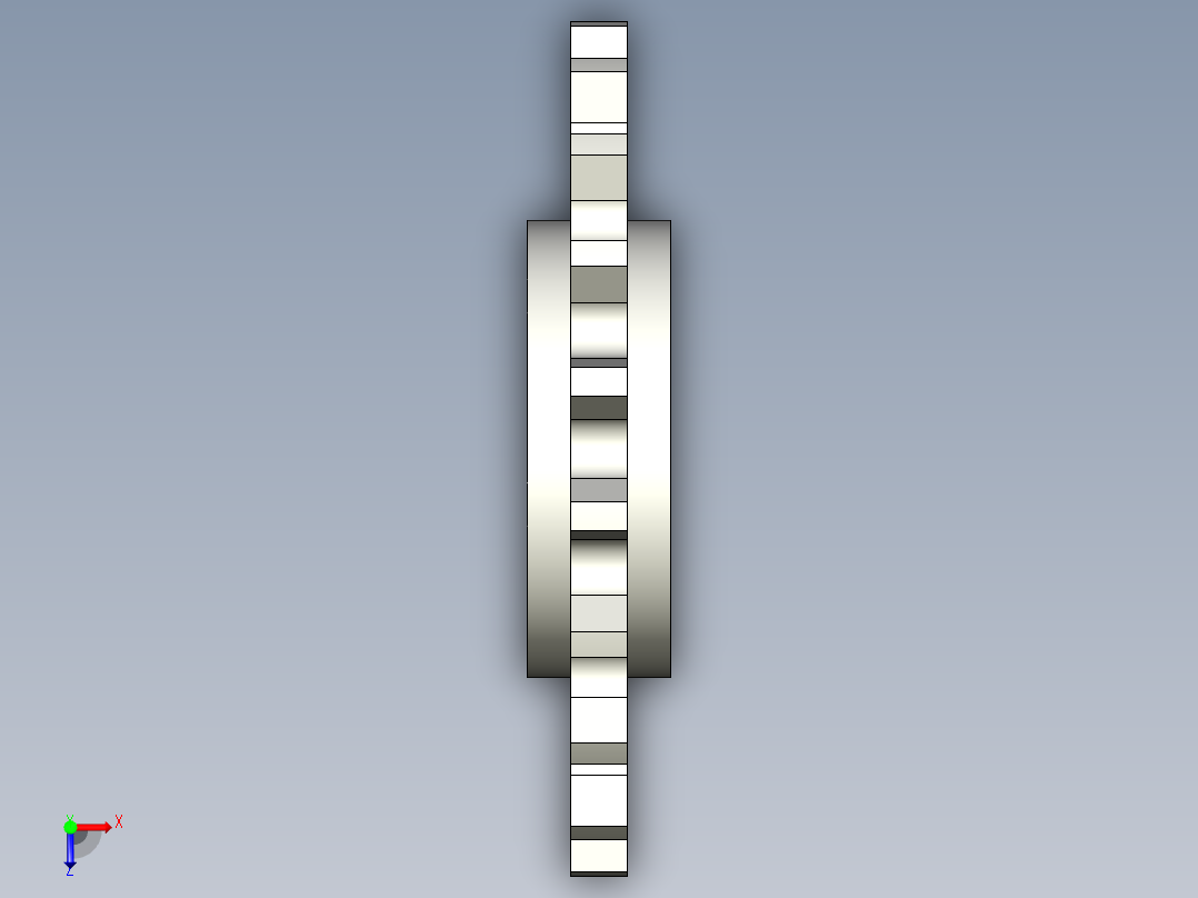 鏈輪惰輪SIS-3D多系列多零件图纸模型俯视图