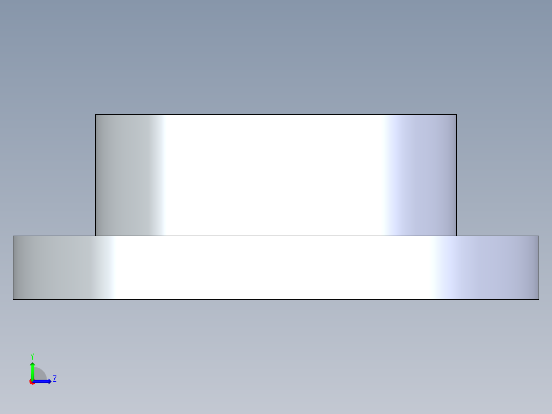 CPVC管件23-Sch80_Flange One-Piece_SOC_9851-060_6in左视图