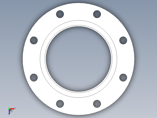 CPVC管件23-Sch80_Flange One-Piece_SOC_9851-060_6in俯视缩略图