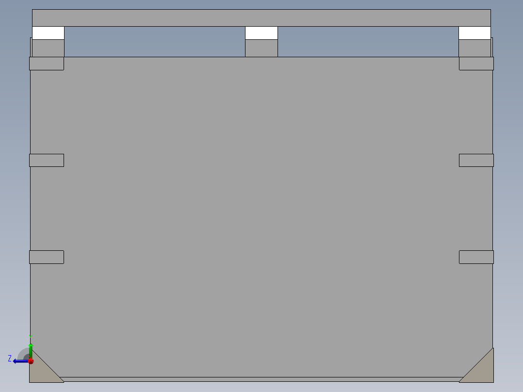 内框架木箱右视图