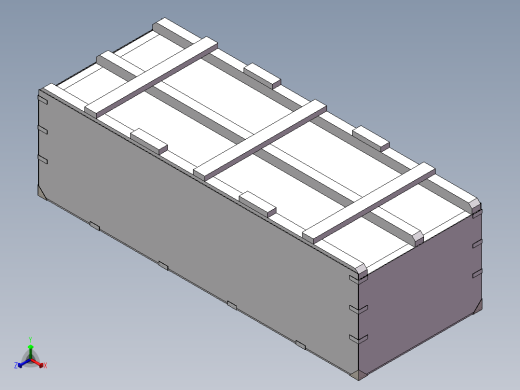 内框架木箱正等轴测缩略图