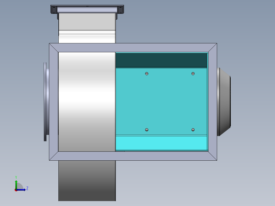 3000转分 7.5千瓦工业吹风机左视图