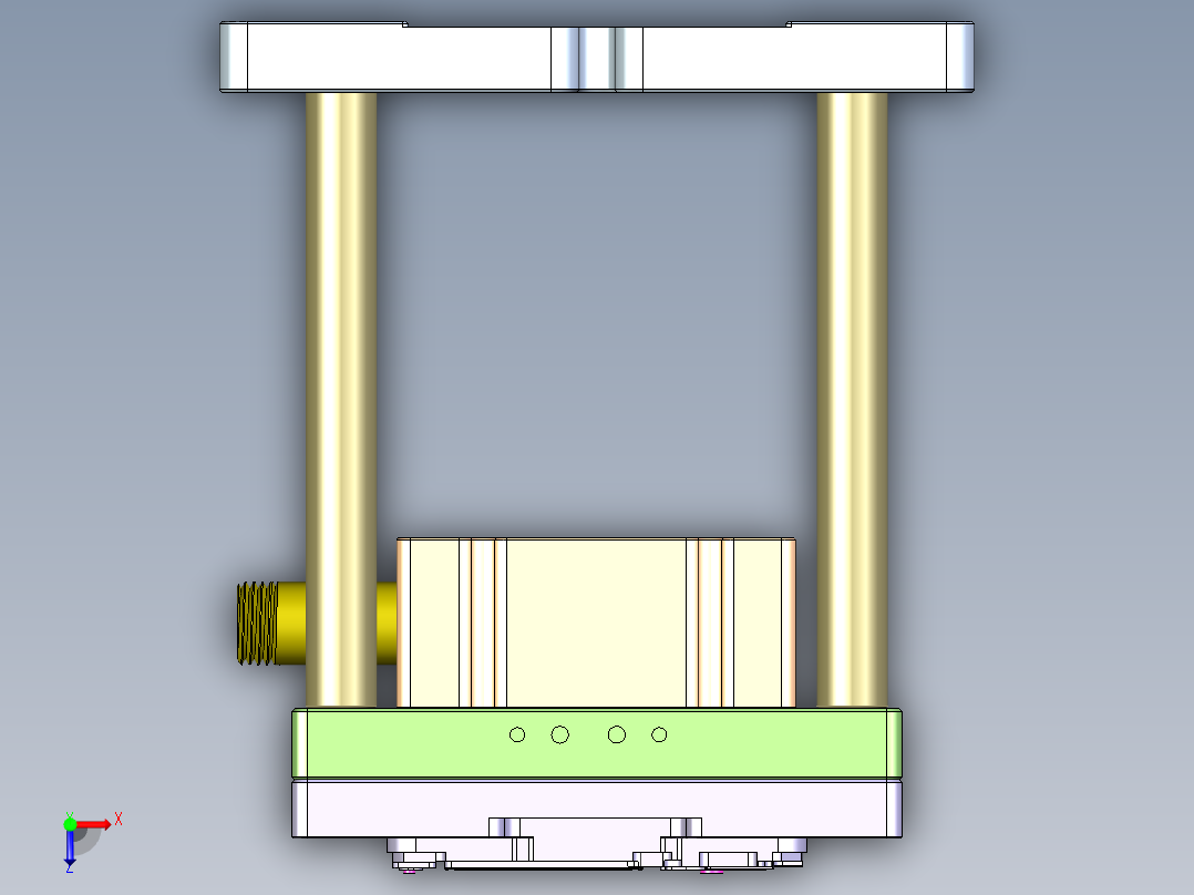 X3-B-CNC2笔记本CNC工装夹具三维模型-1010俯视图