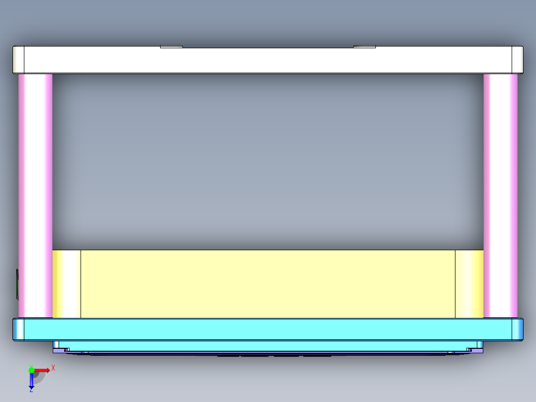 Aam00-A-笔记本CNC工装夹具三维模型CNC4-0430俯视图