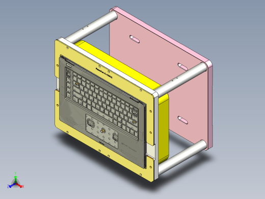 Reacher-C-CNC2笔记本CNC工装夹具三维模型