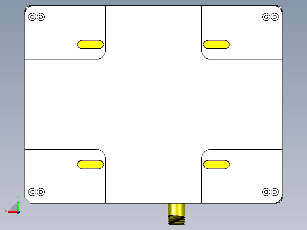 Reacher-C-CNC2笔记本CNC工装夹具三维模型后视图