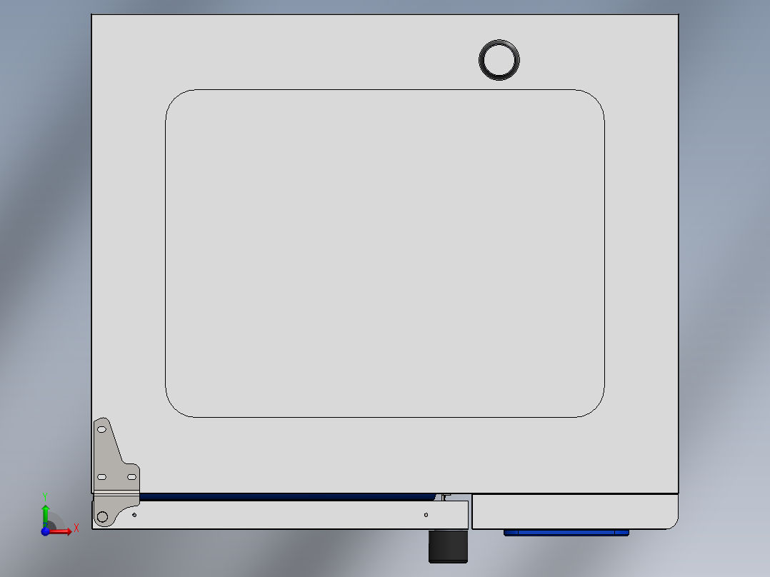 德国6层电万能蒸烤箱（sw21可编辑+cad）前视图