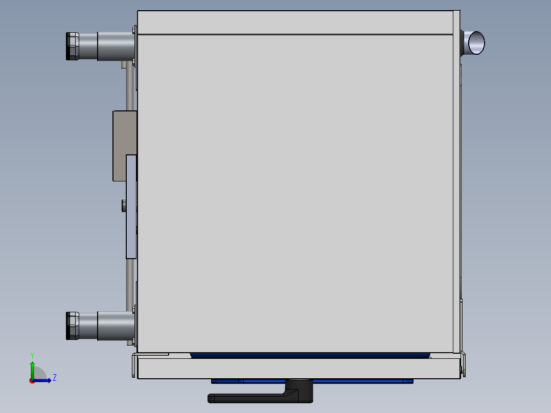 德国6层电万能蒸烤箱（sw21可编辑+cad）左视图