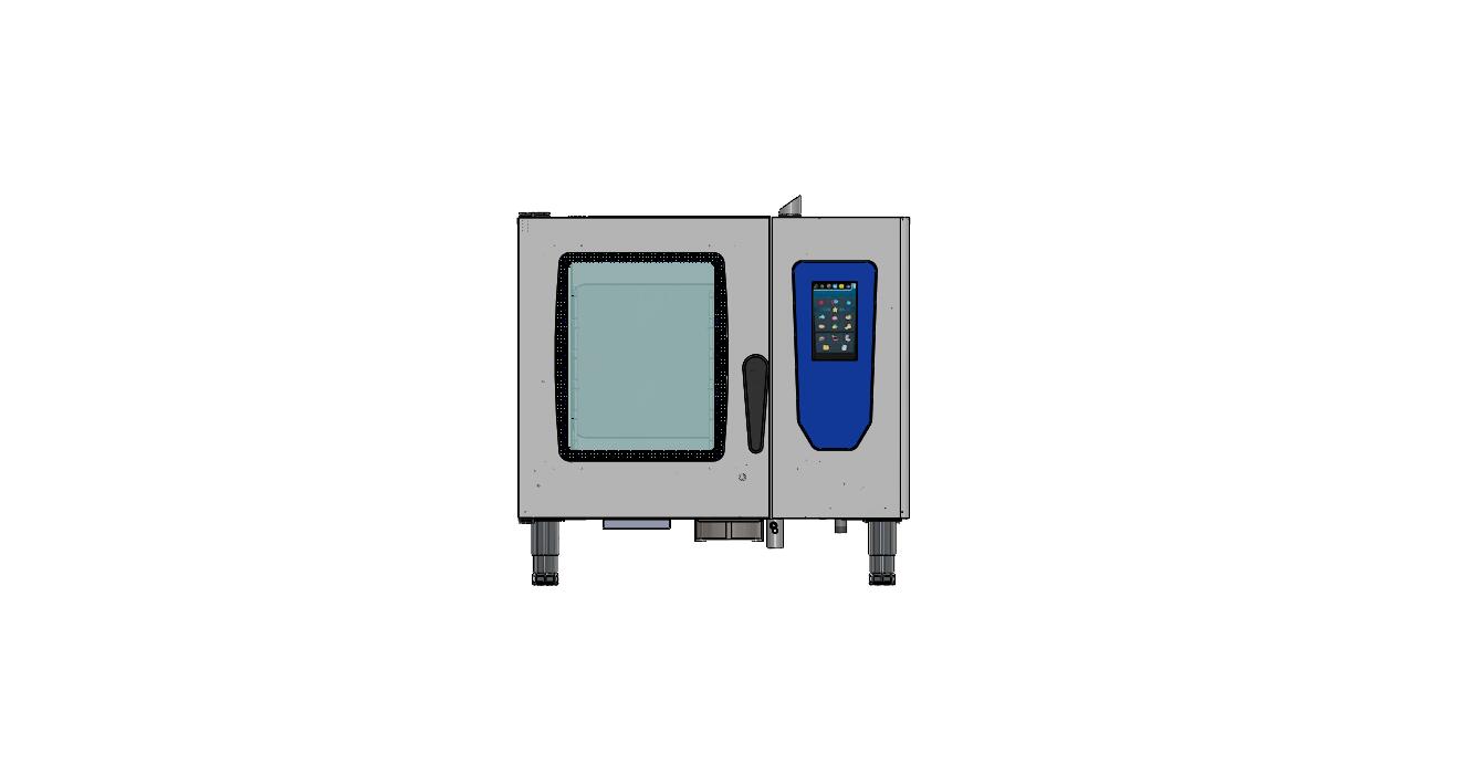 德国6层电万能蒸烤箱（sw21可编辑+cad）