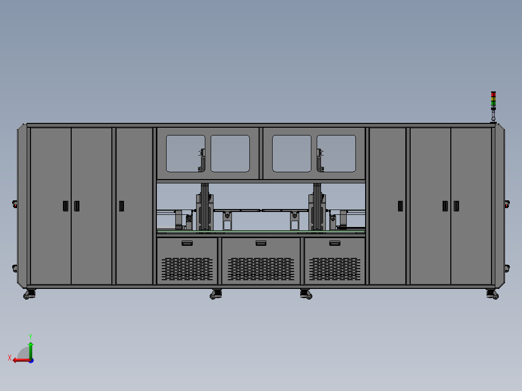 硅片倒篮机sw18可编辑后视图