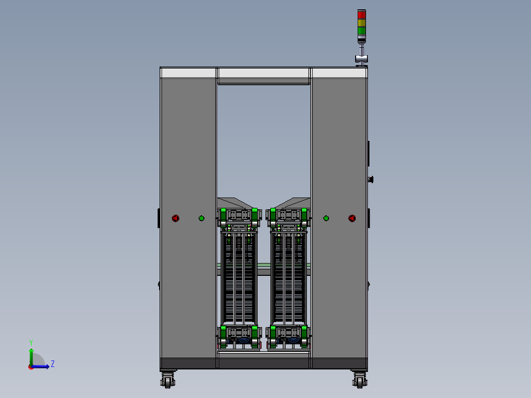 硅片倒篮机sw18可编辑左视图