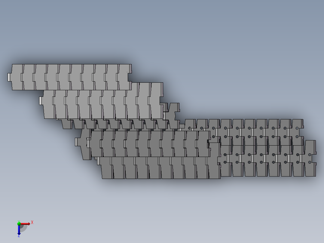 链板 880系列 8款俯视图