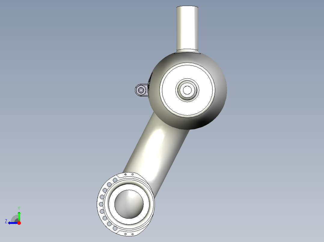 越野车调谐管道和歧管右视图
