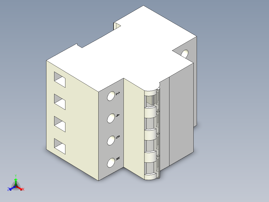 西门子电气 5SJ6 3P+N正等轴测图