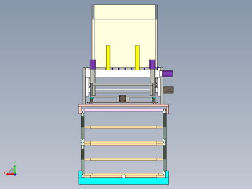 纸箱升降对中整形输送多功能平台设计后视缩略图