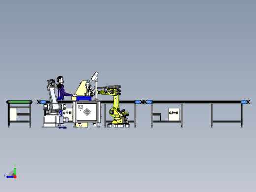 齿轮箱的自动化检测与运输模拟右视缩略图