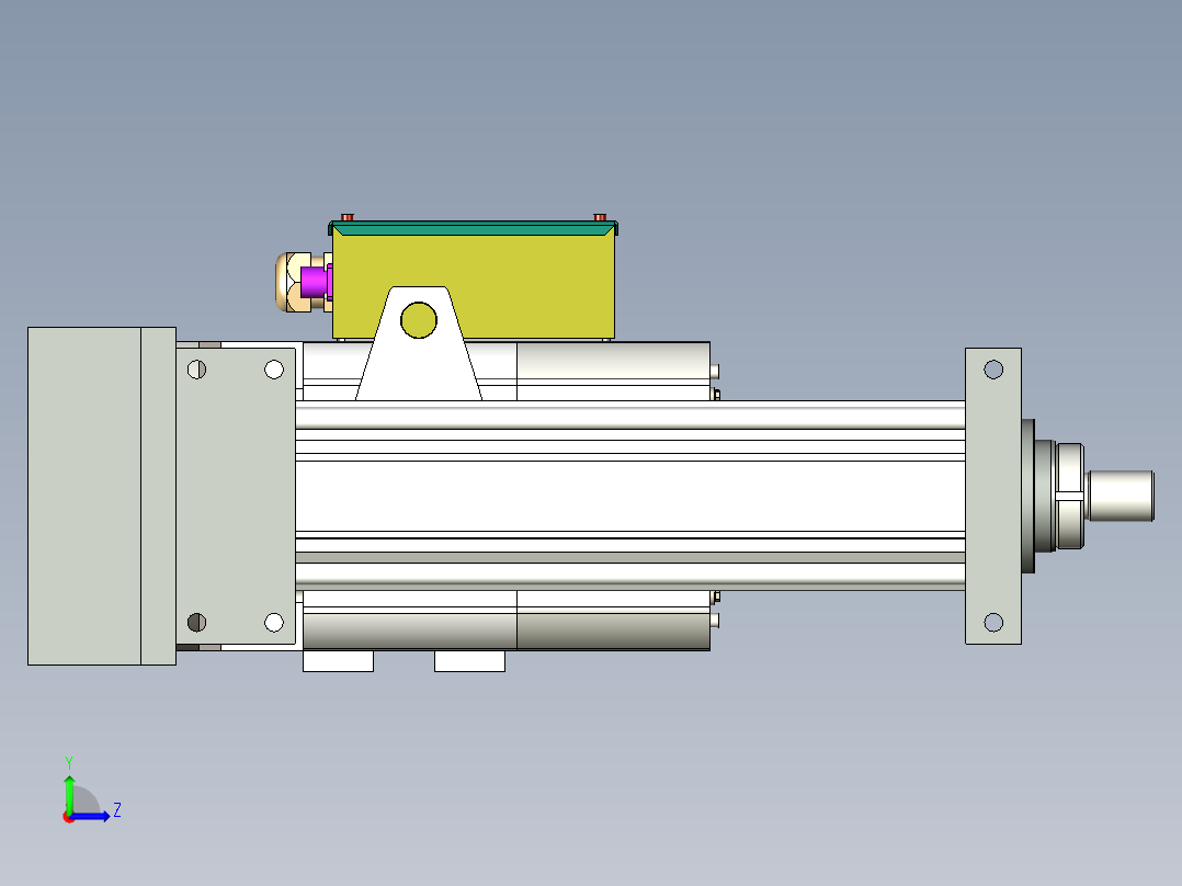 伺服电动缸G-220417左视图