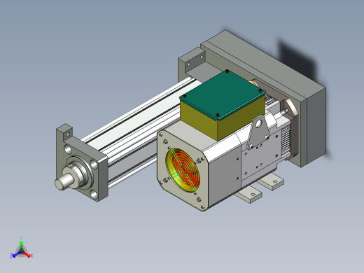 伺服电动缸G-220417正等轴测缩略图
