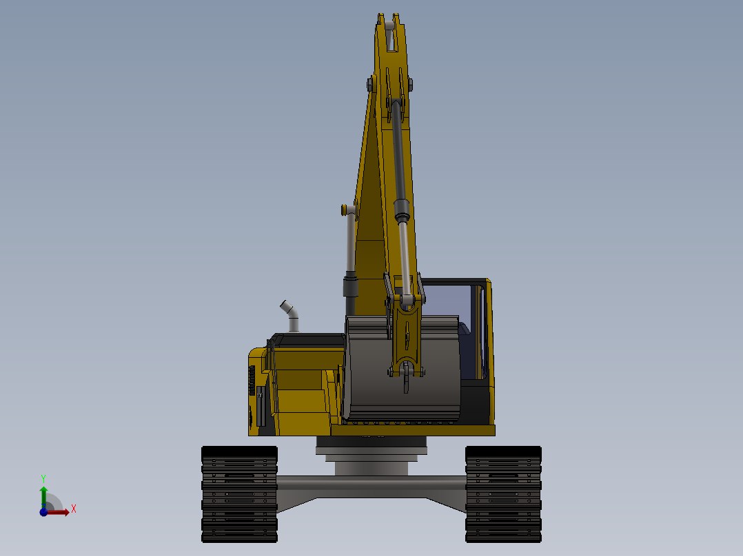 16.319D挖掘机前视图
