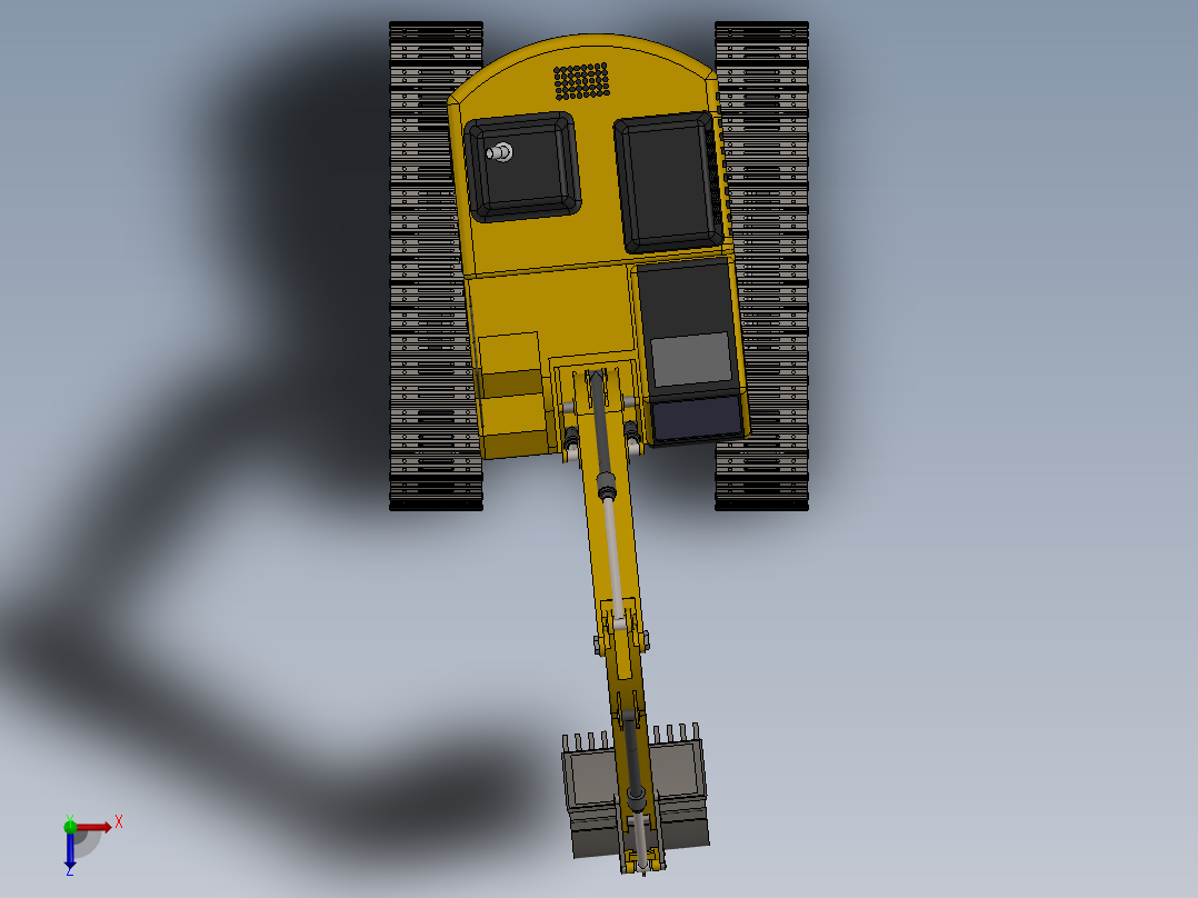 16.319D挖掘机俯视图