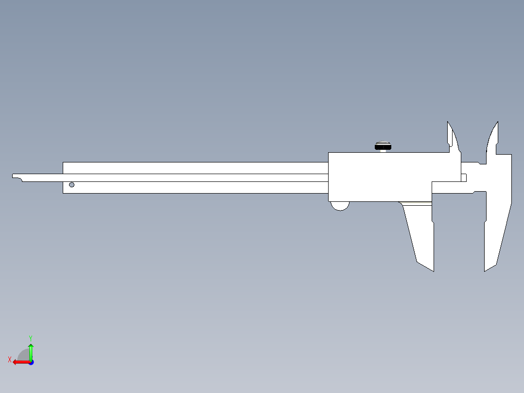游标卡尺后视图