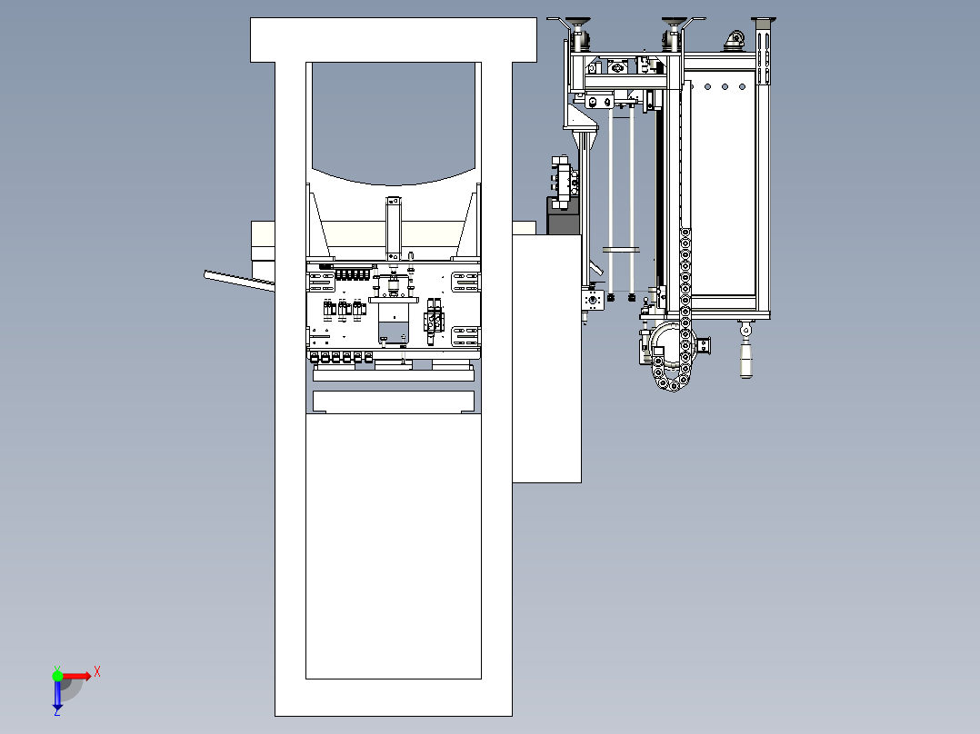 带冲压项目的4工位衬套盖俯视图