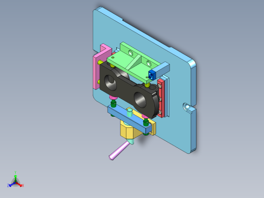 前钢板弹簧吊耳加工工艺及铣底面夹具设计三维