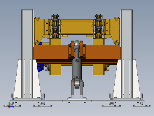 升降链条输送机组3D数模图纸 Solidworks设计左视缩略图
