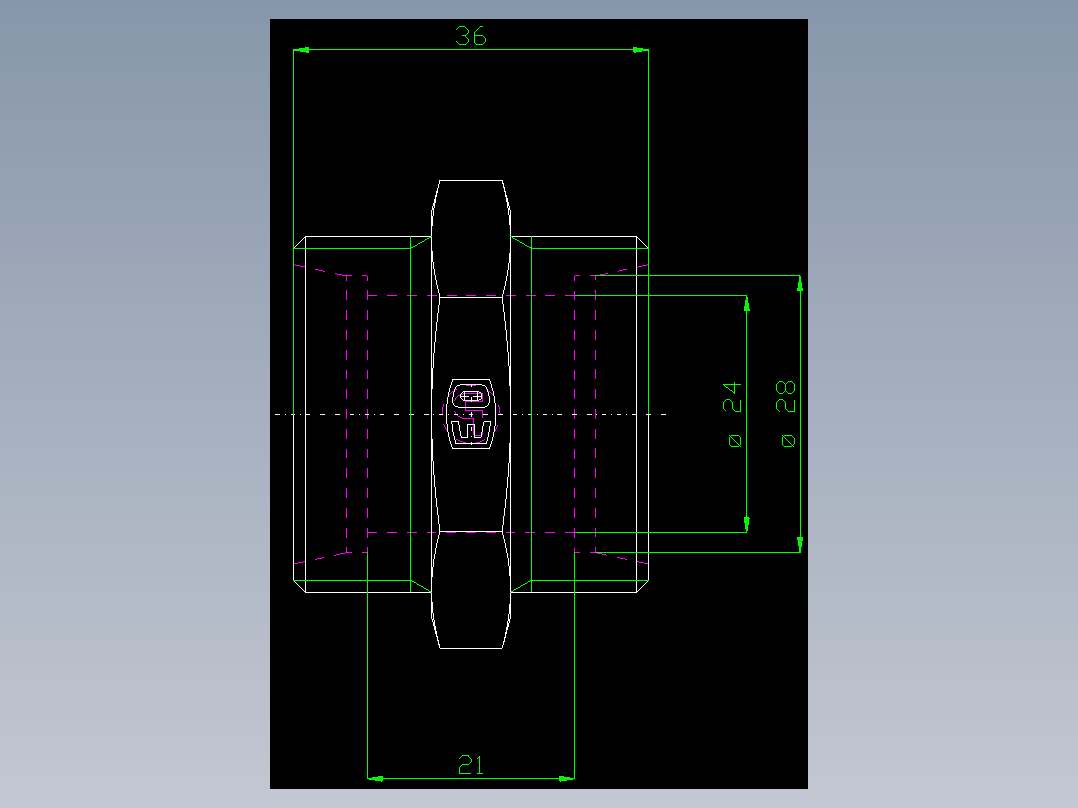 PARKER管接头EO Union G28L71X_front