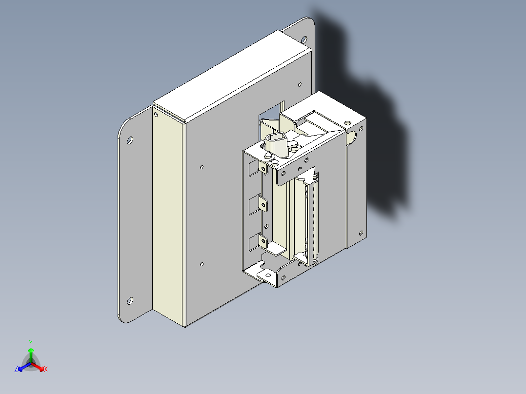 打印机出票结构主视图