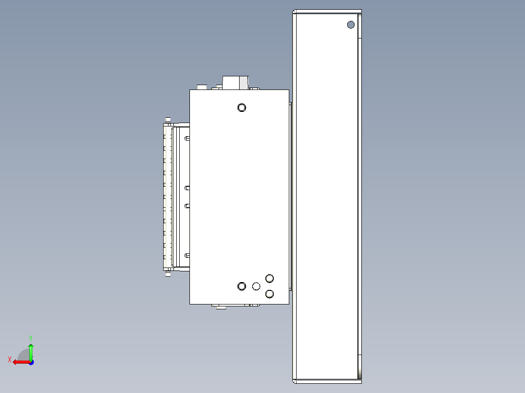 打印机出票结构后视图