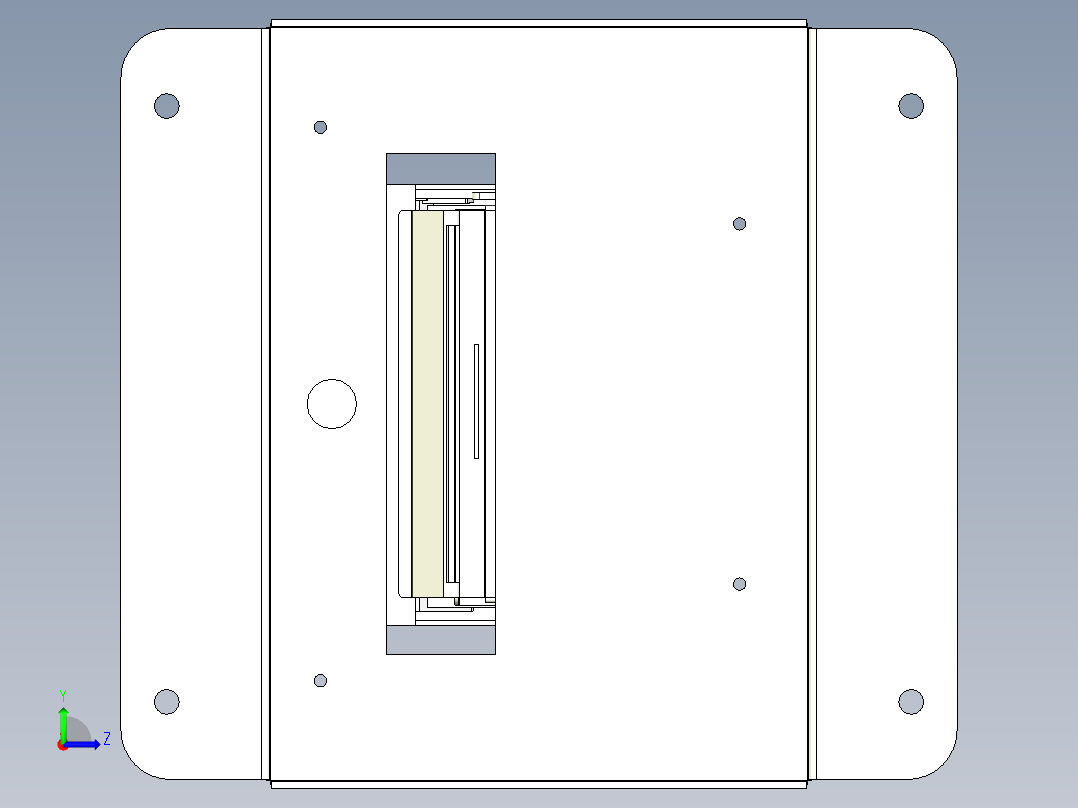 打印机出票结构左视图