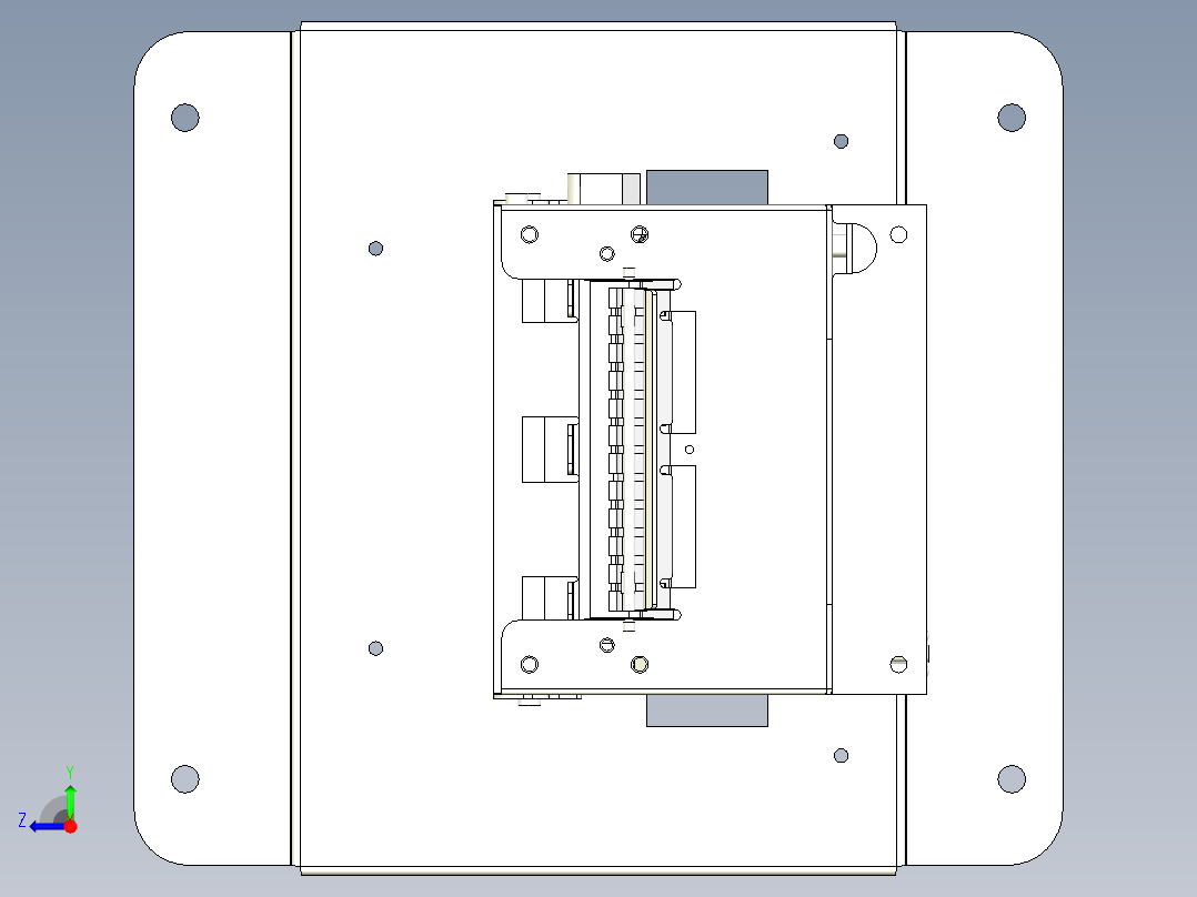 打印机出票结构右视图