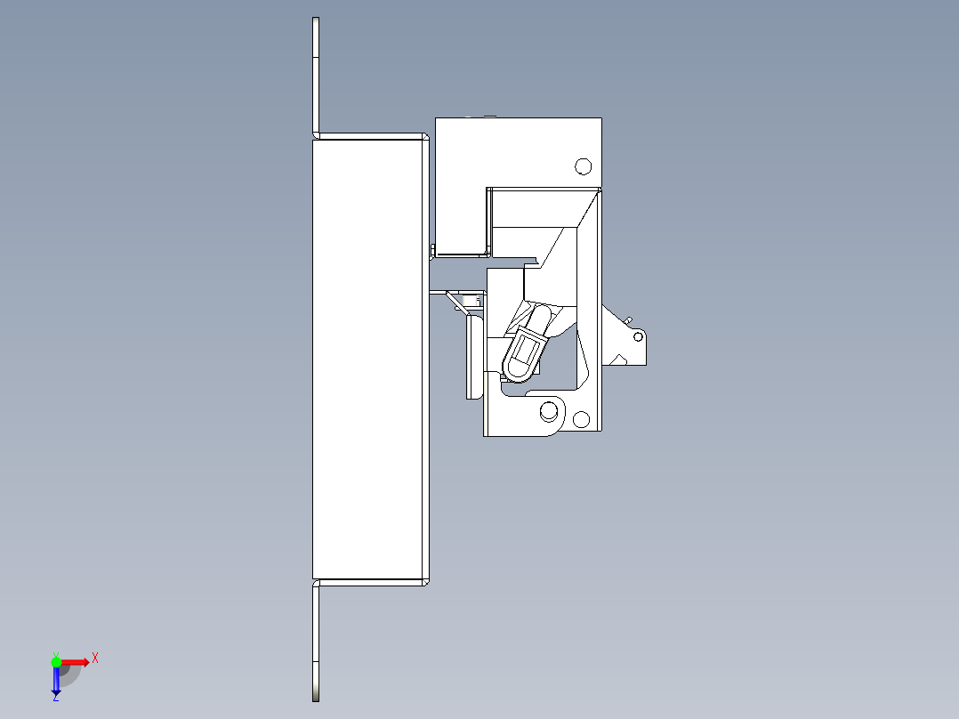 打印机出票结构俯视图