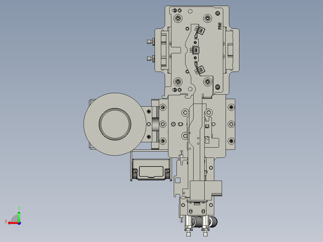 快换手抓后视图