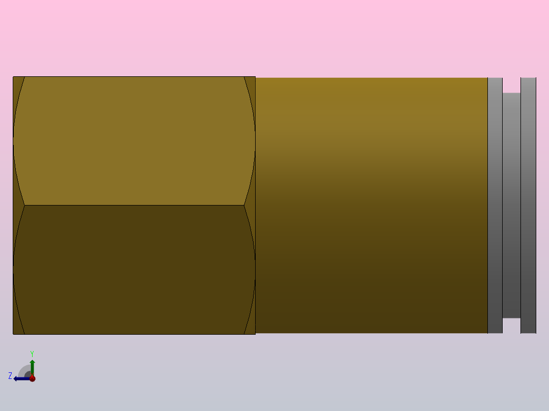 快速接头HKQ2F内螺直接头[HKQ2F10-02]右视图