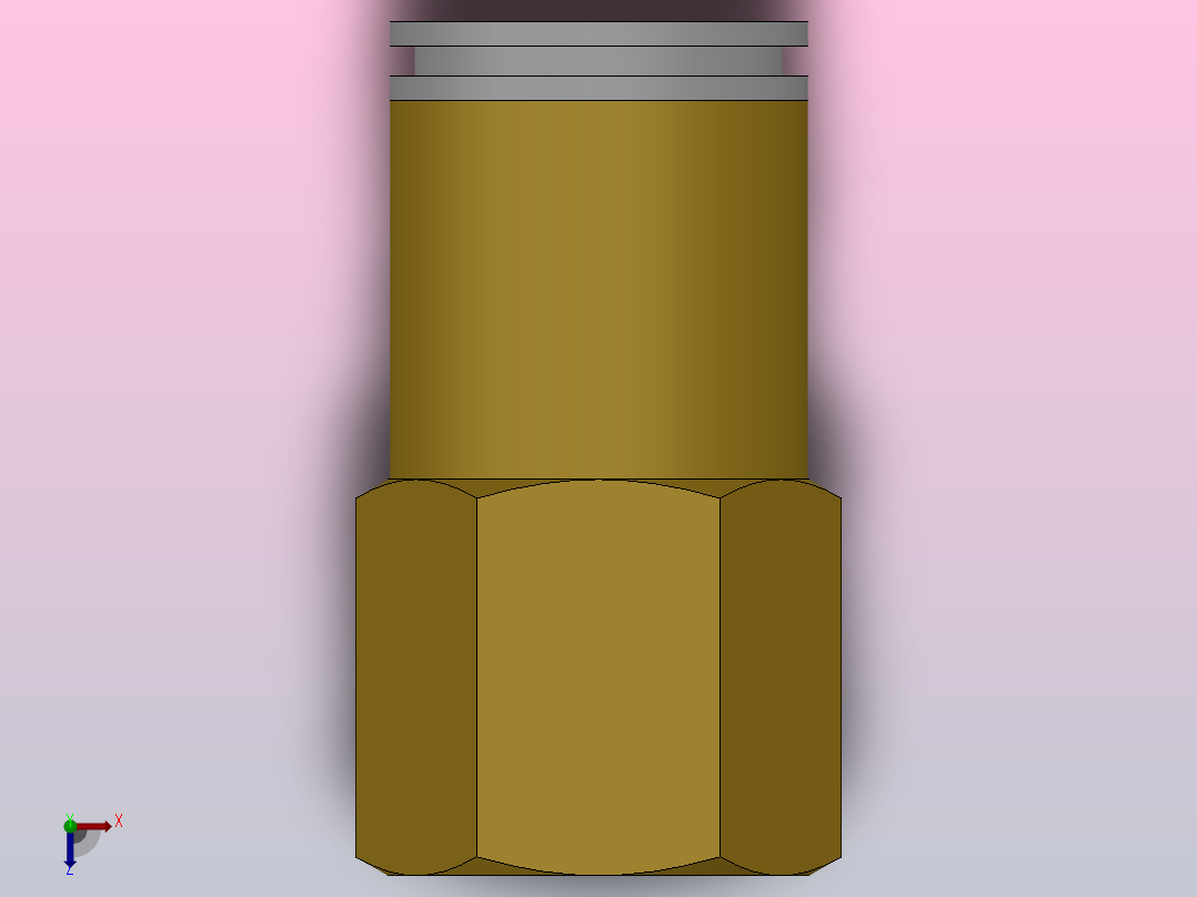 快速接头HKQ2F内螺直接头[HKQ2F10-02]俯视图