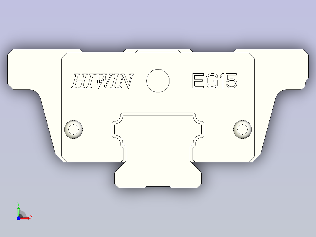 上银导轨 EGW15SA前视图