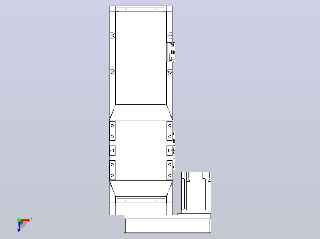 滚珠丝杠直线轴内置导轨TPA-GCR-170-2510C-L250-ML-M75-N3俯视图