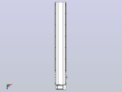 皮带直线轴半封闭可选导轨TPA-HNB-202D-140-L1100-RU-C-P75-N3俯视缩略图